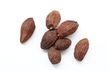 Cardamom isolated on white background