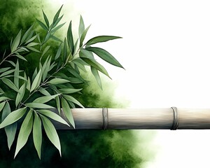Wall Mural - Enchanting Nature Immersion: Close-up Watercolor Museum Attraction in Clear Light