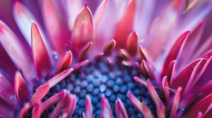 Canvas Print - Macro Photography of Purple Flower