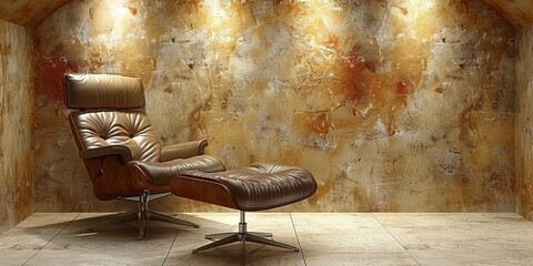 Wall Mural - old chair in the room