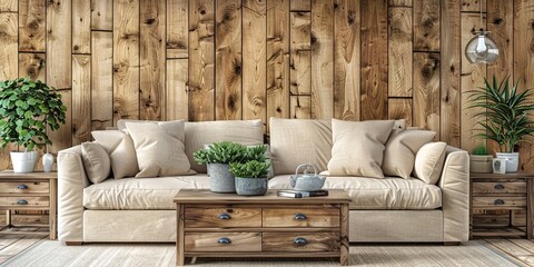 Wall Mural - living room interior