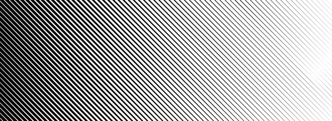 Wall Mural - slant line halftone gradation texture. fading diagonal stripe gradient background. black oblique pat