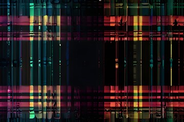 Wall Mural - Unique Design Abstract Digital Pixel Noise Glitch Error  Generative AI