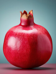 pomegranate on colourful background