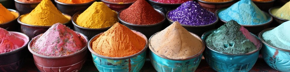 Sticker - Lively Spice Marketplace with Colorful Spice Jars