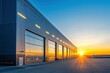 © Dzikrul Husnani - Modern Industrial Warehouse at Sunset with Clear Sky, ai