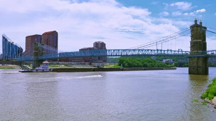 Canvas Print - Roebling Suspension Bridge