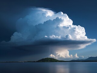 clouds over the ocean