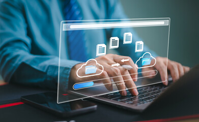 cloud recovery backup data download management, exchange file copy, dms loading. data transfer techn
