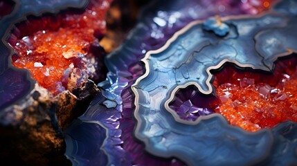 Wall Mural - a close up of a blue and purple rock. 