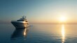 © Beer AI - Luxury Yacht Sailing at Sunset
