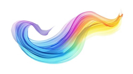 Wall Mural - Abstract Rainbow Wave