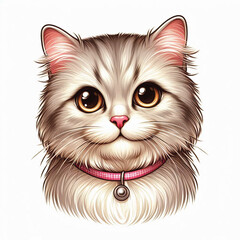 Poster - Cute Cat Vector Cartoon illustration