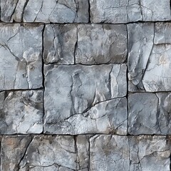 Canvas Print - seamless pattern of rustic stone textures with subtle cracks