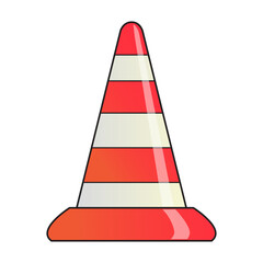 Wall Mural - traffic cone vector illustration