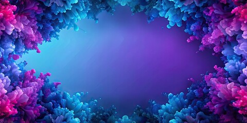 Wall Mural - abstract background with blue and purple shapes