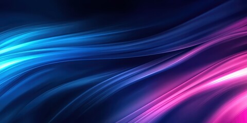 A blurred, abstract background of vibrant blues and pinks, swirling energy waves, neon glows, cosmic auroras in motion, dreamscape, futuristic atmosphere, surreal light trails