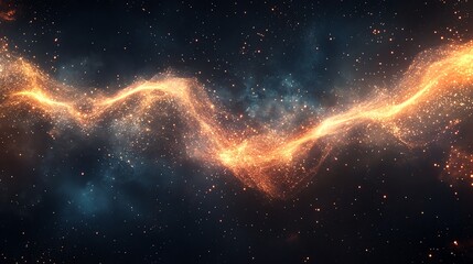 cosmic dust and gas in space.