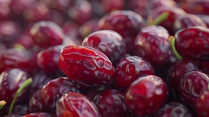 Fresh ripe Dates as background