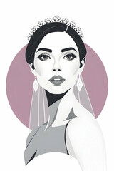 Wall Mural - portrait of a bride