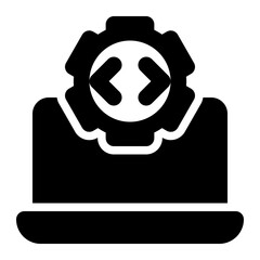 software engineering, software development, programming, coding, information technology solid or glyph icon