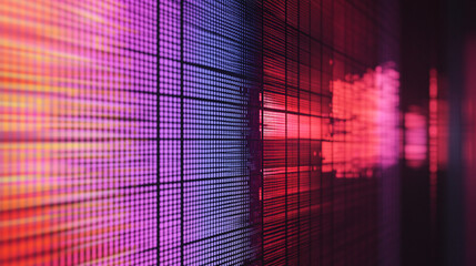 Wall Mural - Abstract LED Display