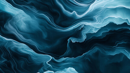 Wall Mural - Abstract Blue Swirls