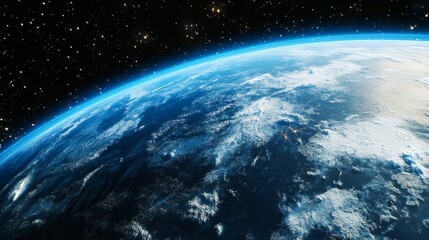 Wall Mural - Earth From Space: A Celestial Perspective