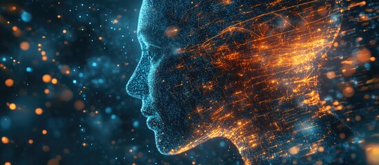 Wall Mural - artificial intelligence and ai learning concept modern technology business internet and networking i