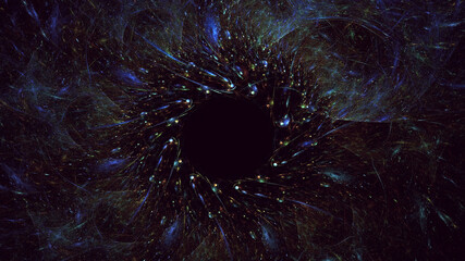 Wall Mural - 3d manual rendering abstract fractal light background. its not ai generatd illustration.