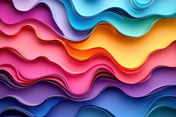 Wall Mural - multicolor paper craft background