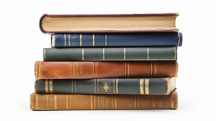 Stack of Books On A Transparent Background