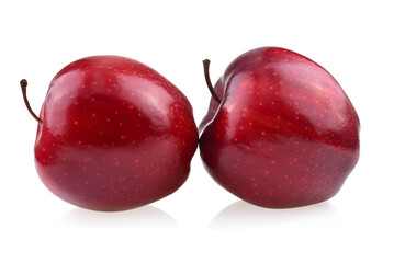 Wall Mural - Red apple isolated on white background