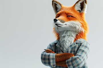 A fox wearing a formal uniform