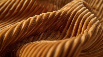 Closeup of Brown Corduroy Fabric
