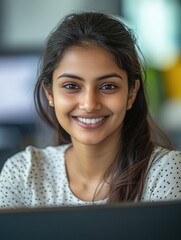 Poster - Professional Smiling Woman at Work