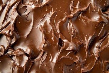 Rich and Glossy Melted Liquid Chocolate Texture. Background for banner, backdrop or texture