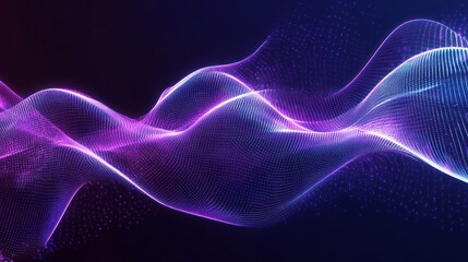 Wall Mural - Abstract Neon Wave