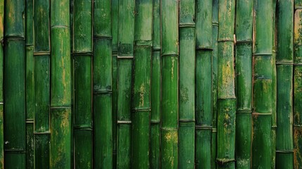 Wall Mural - A Beautiful Green Bamboo Background Ideal for Various Natural and Eco Friendly Designs