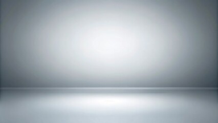 Wall Mural - Abstract white and gray gradient background resembling a wide-angle view