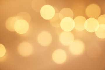 Wall Mural - gold, glitter and light with bokeh on background for confetti shine, creativity and celebration. mag