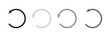 © Hello  - Refresh icon set. rotation arrow vector symbol. repeat, reload, or redo sign. web interface reset icon. restart or update symbol. recover data icon set.