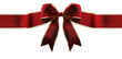 © Zanni - red and gold ribbon bow isolated