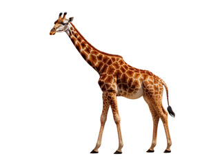 Aufkleber - a giraffe isolated on transparent and white background