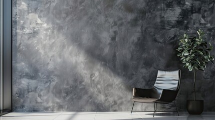 Wall Mural - Smooth transition from charcoal to gray with textures and reflections