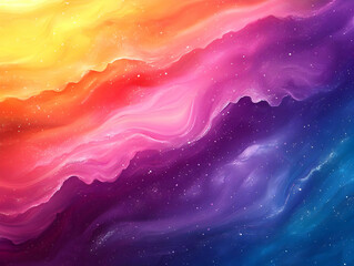 Wall Mural - Abstract Background - Vivid Color Swirls, Cosmic Gradient, Dreamy and Ethereal