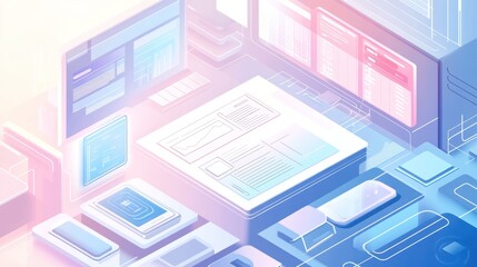 Digital Interface Design: Futuristic Digital Technology