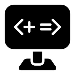 addition, operator, math, add, programming, coding solid or glyph icon