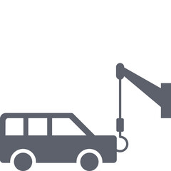 Wall Mural - Towing Car Icon