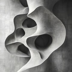 Wall Mural - Concrete Curves